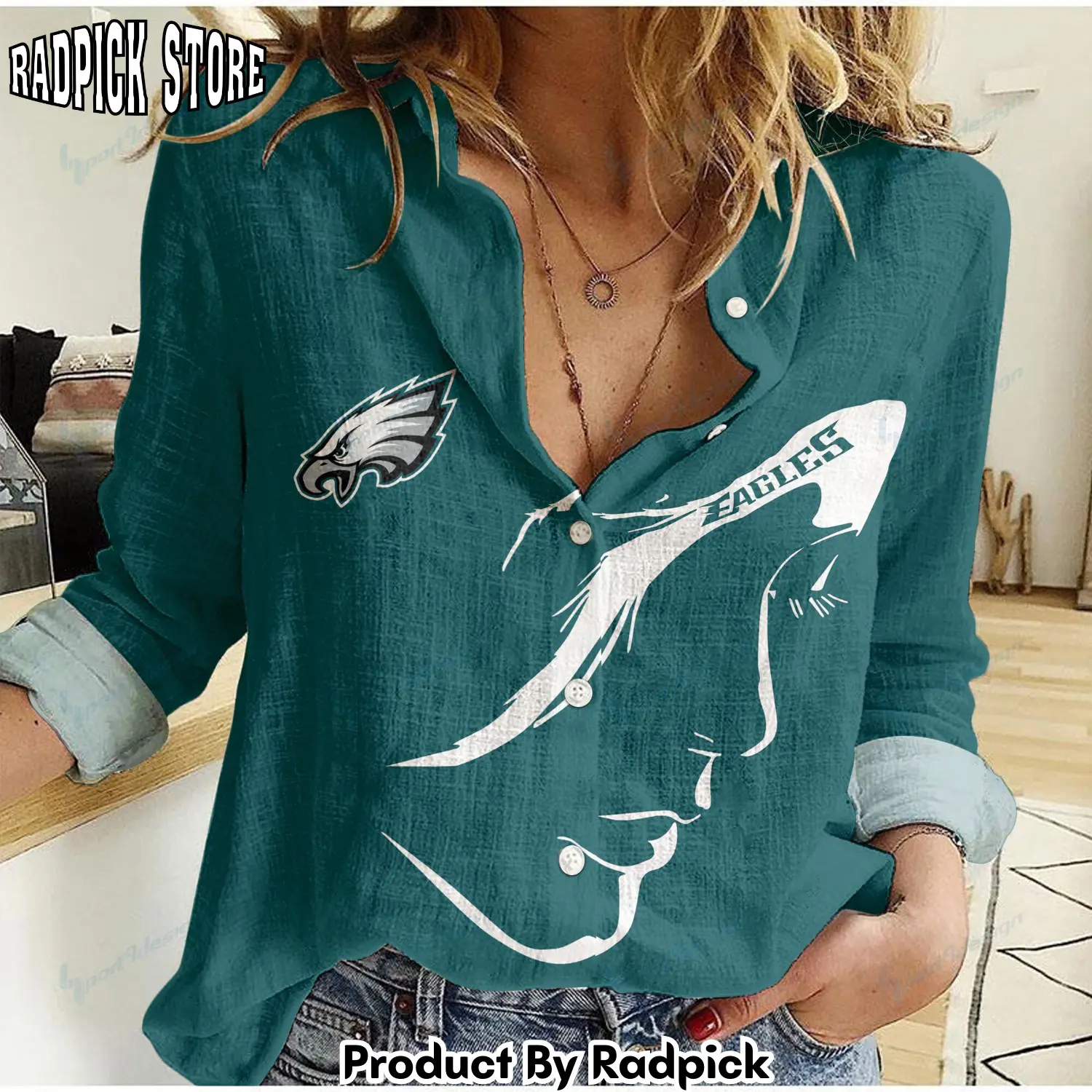 Radpick philadelphia eagles woman shirt rp662466